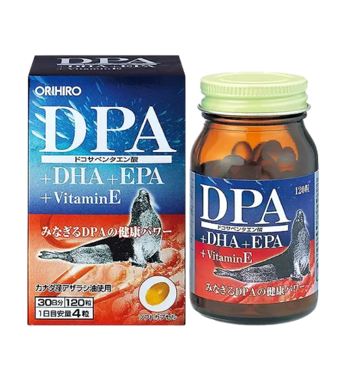 фото упаковки Orihiro Омега-3 жирные кислоты DPA+DHA+EPA