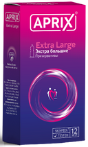 Презервативы Aprix Extra Large, презерватив, увеличенного размера, 12 шт.