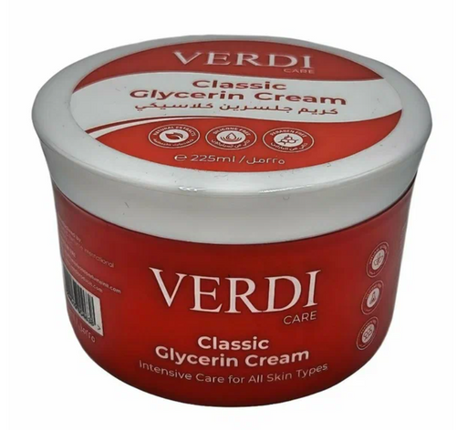 Verdi крем глицериновый для тела, крем, интенсивный уход, 225 мл, 1 шт.