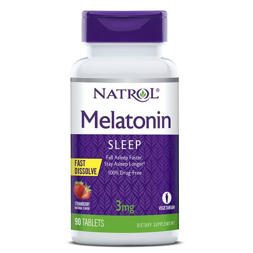 Natrol Мелатонин, 3 мг, таблетки быстрорастворимые, 90 шт.