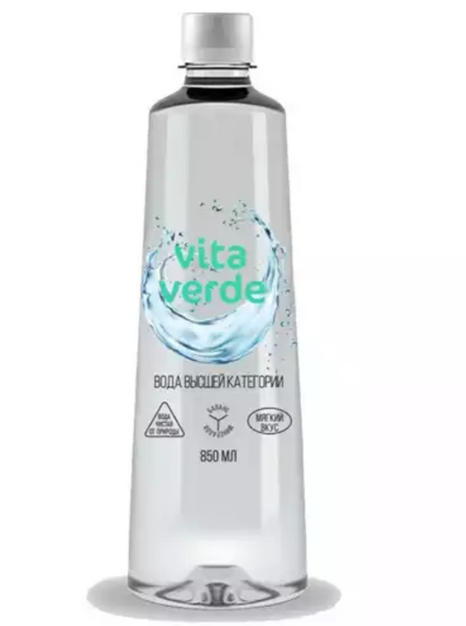 Vitaverde Вода питьевая, негазированная, 0.85 л, 1 шт.