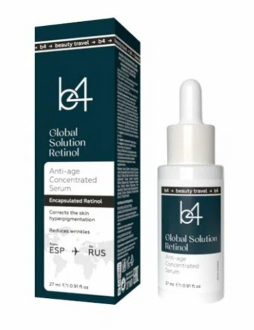 b4 Global Solution Retinol Сыворотка концентрат, сыворотка, с ретинолом, 27мл, 1 шт.